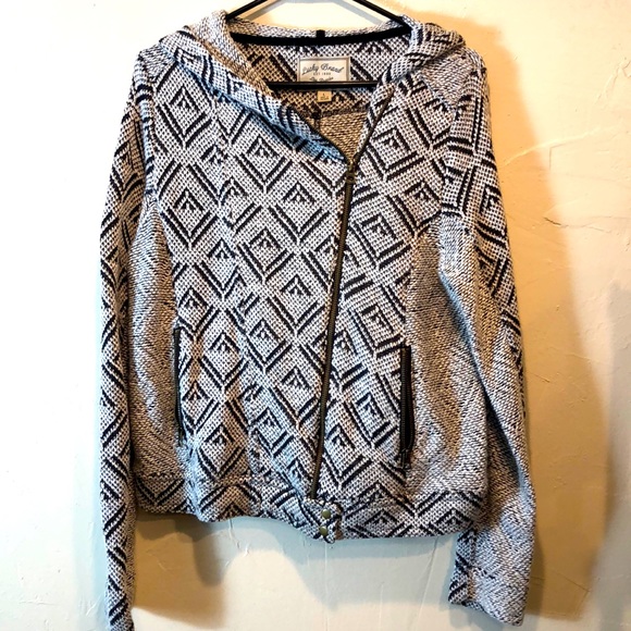 LUCKY BRAND Size L hooded sweater - Picture 1 of 6